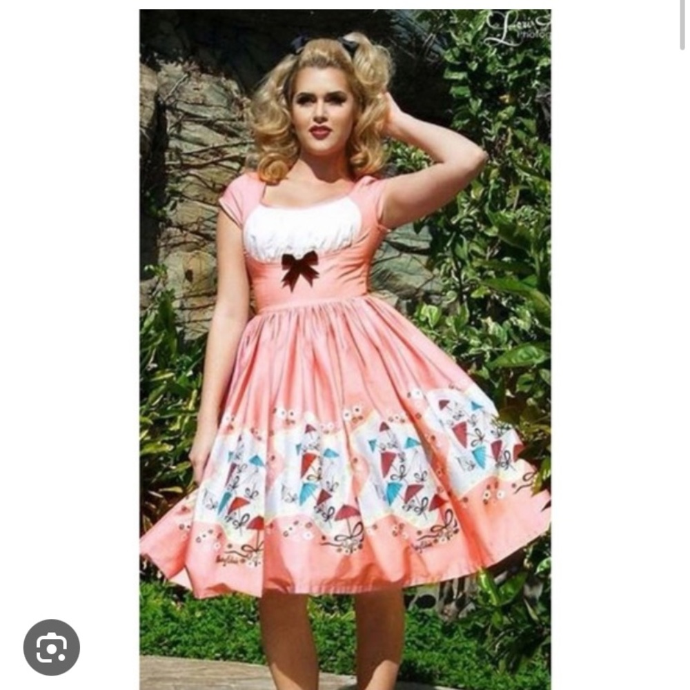 Pinup Girl Clothing Couture Mary Blair Dress M EUC